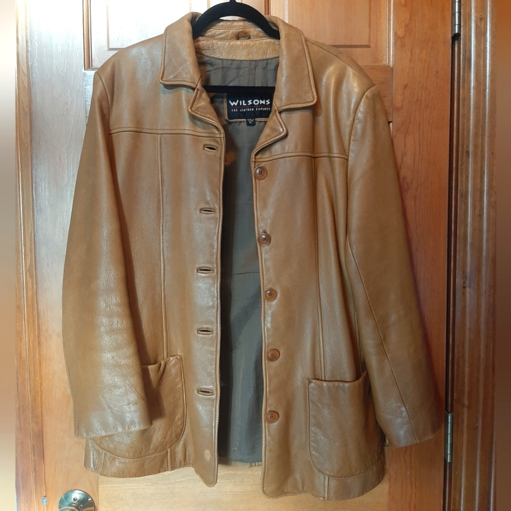 Wilsons Brown Leather Jacket -Size XL
